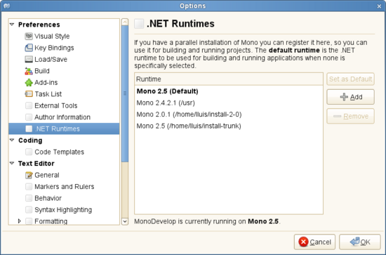 Multiple Target Runtimes