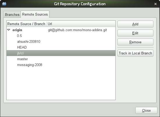 Branch and Remote Manager